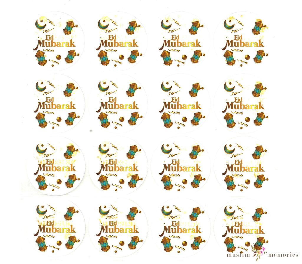 Eid Mubarak Stickers Set Muslim Memories