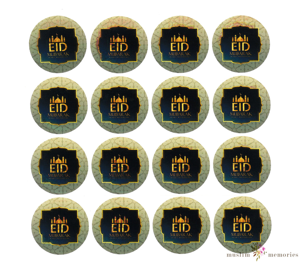 Eid Mubarak Stickers Set Muslim Memories