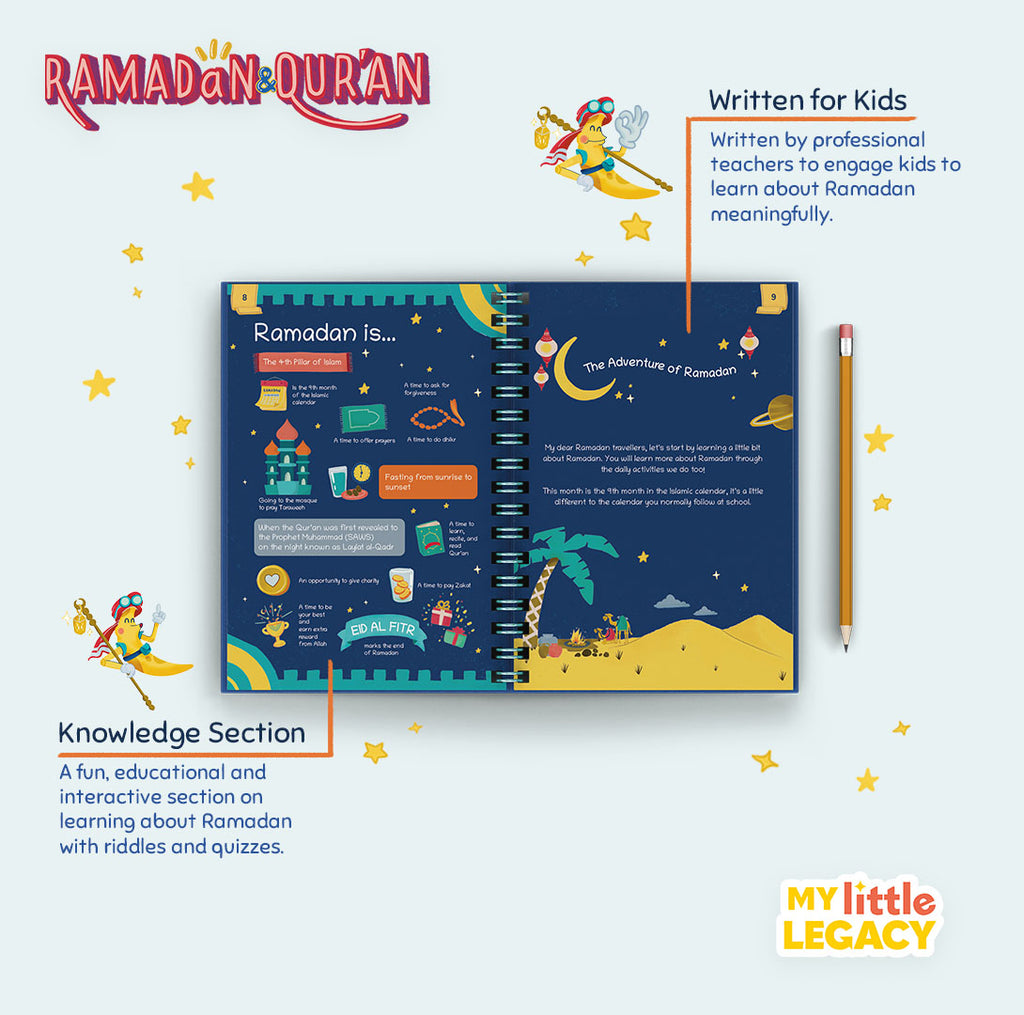 Ramadan & Qur'an Kids Journal Activity Book Muslim Memories