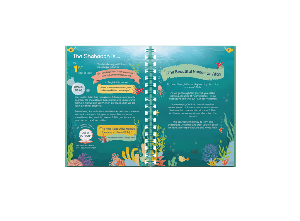 Names of Allah Kids Journal & Activity Book Muslim Memories