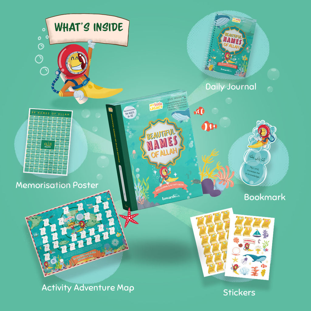 Names of Allah Kids Journal & Activity Book Muslim Memories