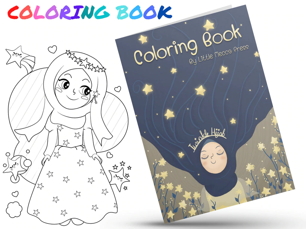 Islamic Children's Coloring Book Twinkle Hijab by Little Mecca Press LITTLE MECCA PRESS