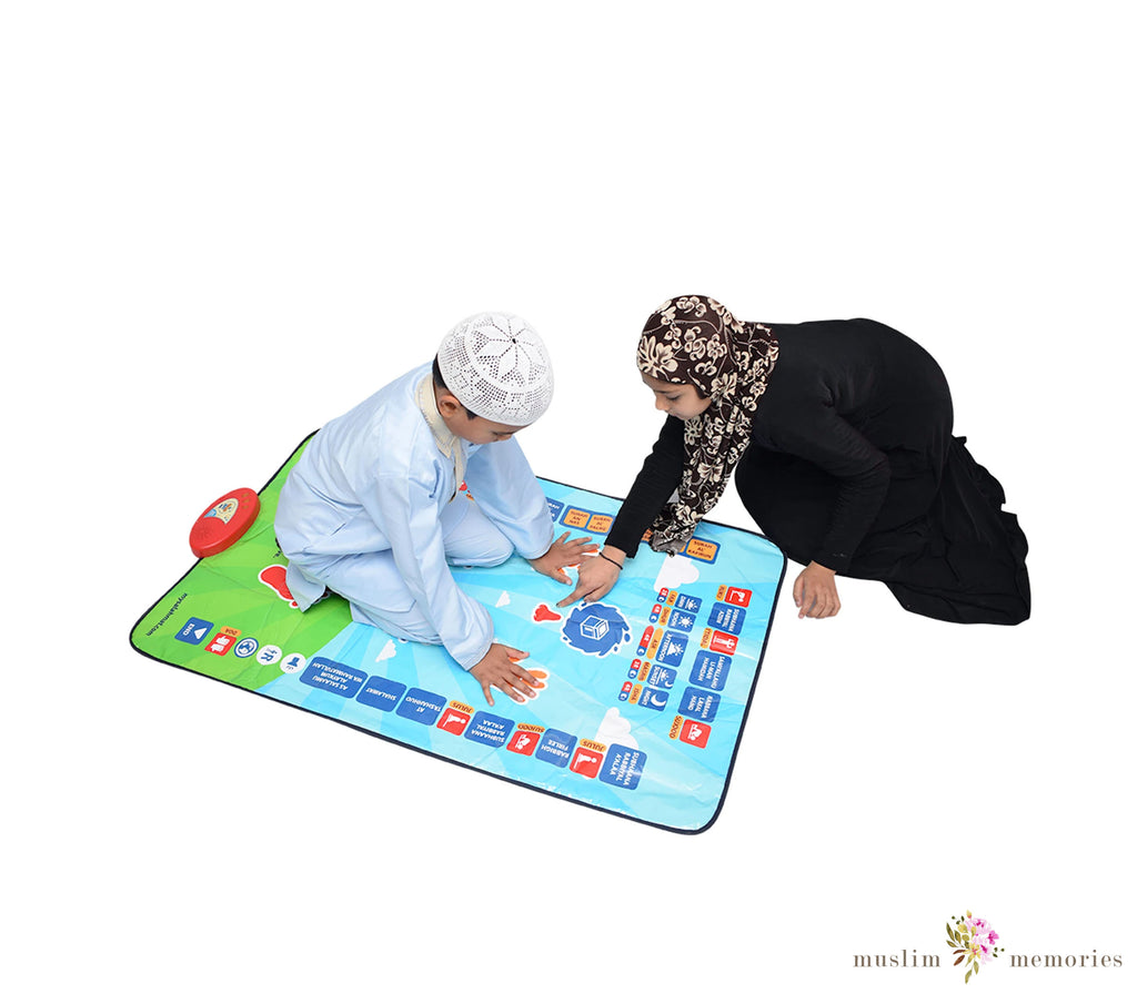 New My Salah Mat Educational Interactive Prayer Mat Now With 5 Prayers Muslim Memories