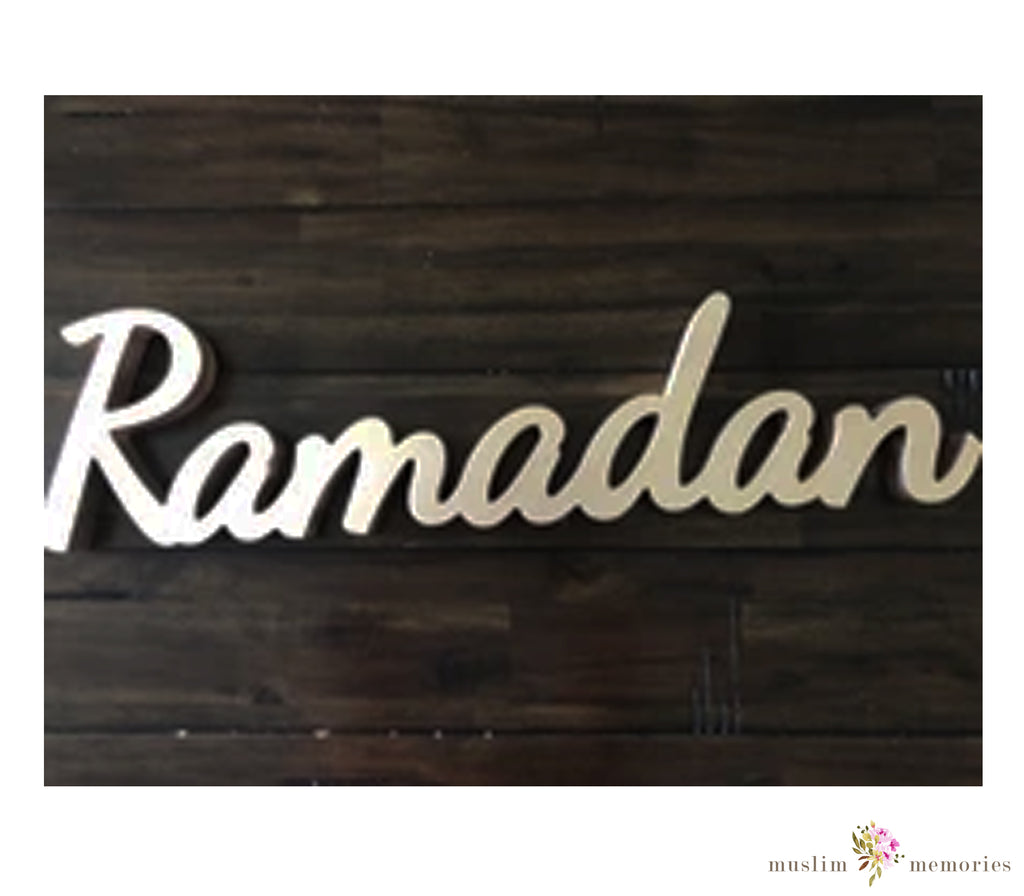 Ramadan Decorative Tabletop Sign Muslim Memories