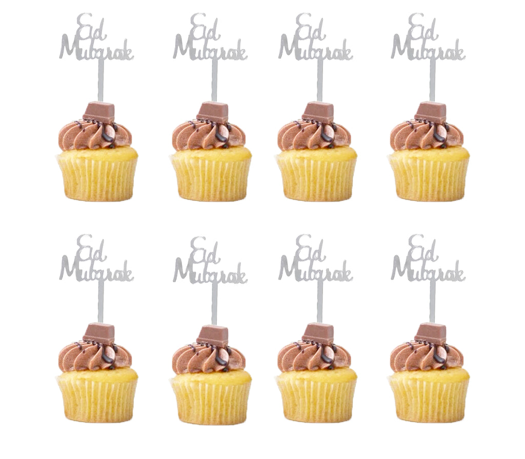 Eid Mubarak Acrylic Cupcake Toppers Muslim Memories