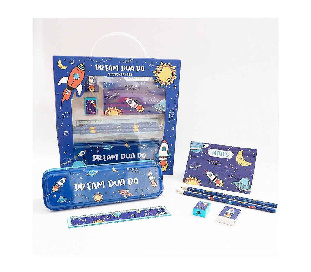 Dream Dua Do Stationery Gift Set - Rocket theme Imaan Kidz